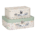 Little Dutch | Kofferset Safari Friends Groen 2-delig