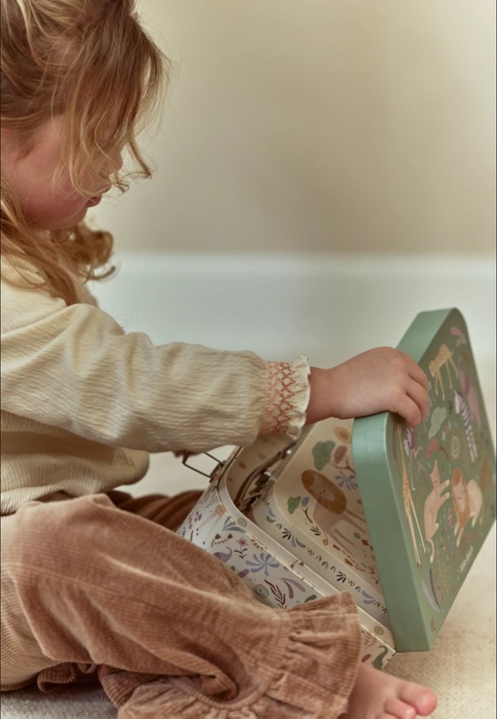 Little Dutch | Kofferset Safari Friends Groen 2-delig