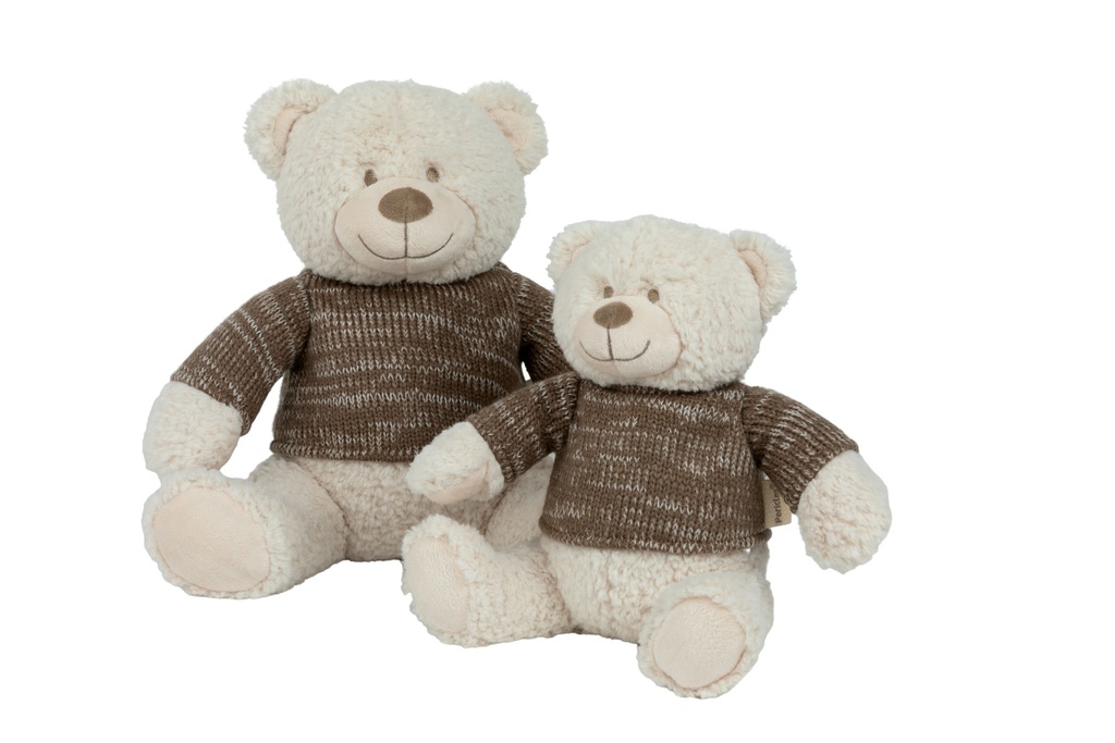 PLUCHE KNUFFEL, Boho, Bear, 27 cm, bruin/ecru, beer, textiel, vanaf 0 maand, 2023