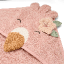 Little Dutch | Badcape Safari Friends Flamingo Roze 75x75cm 