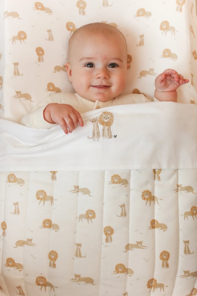 Little Dutch | Deken Ledikant Safari Friends Safari Leo Geel 110x140cm