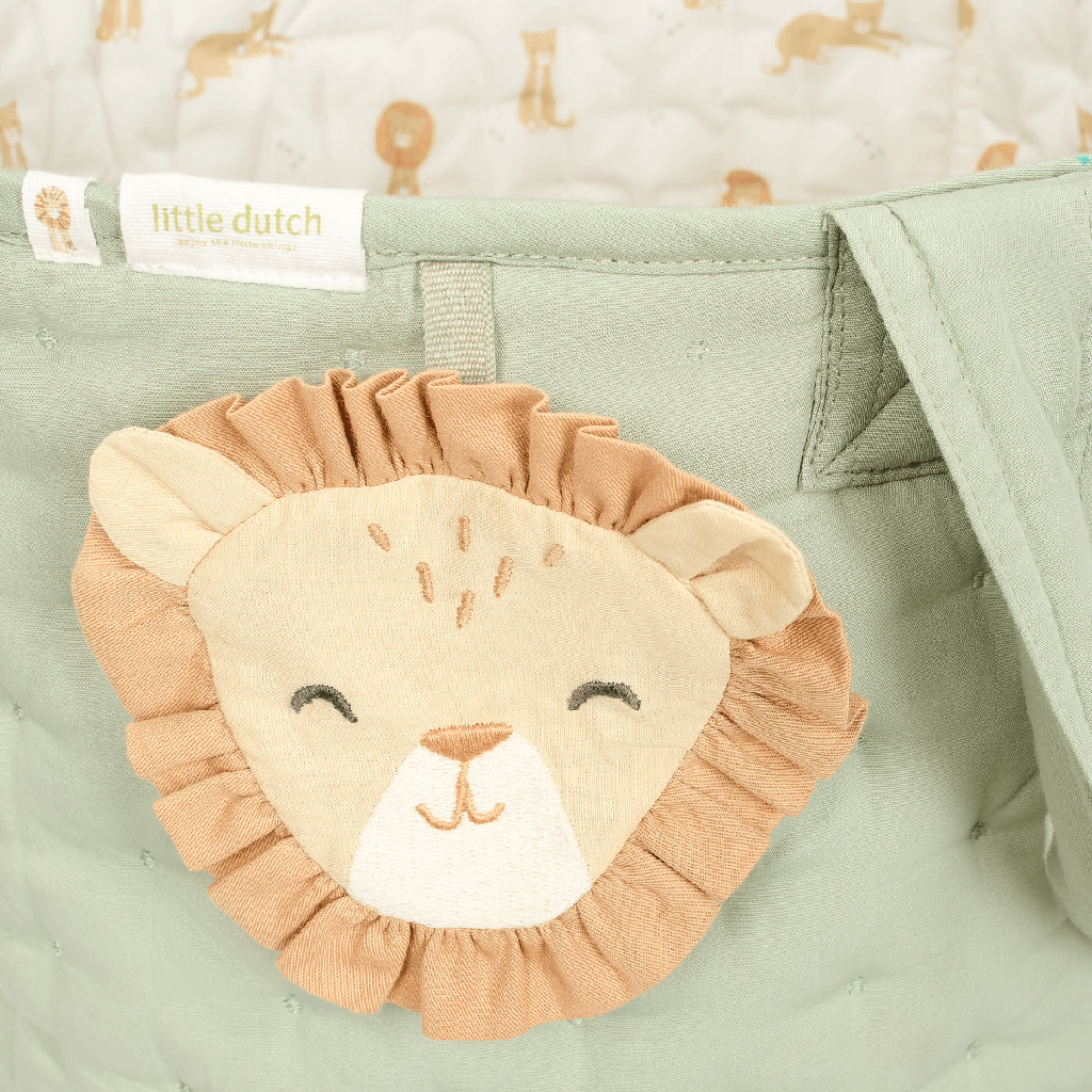 Little Dutch | Opbergmand Safari Friends Safari Leo Groot Groen