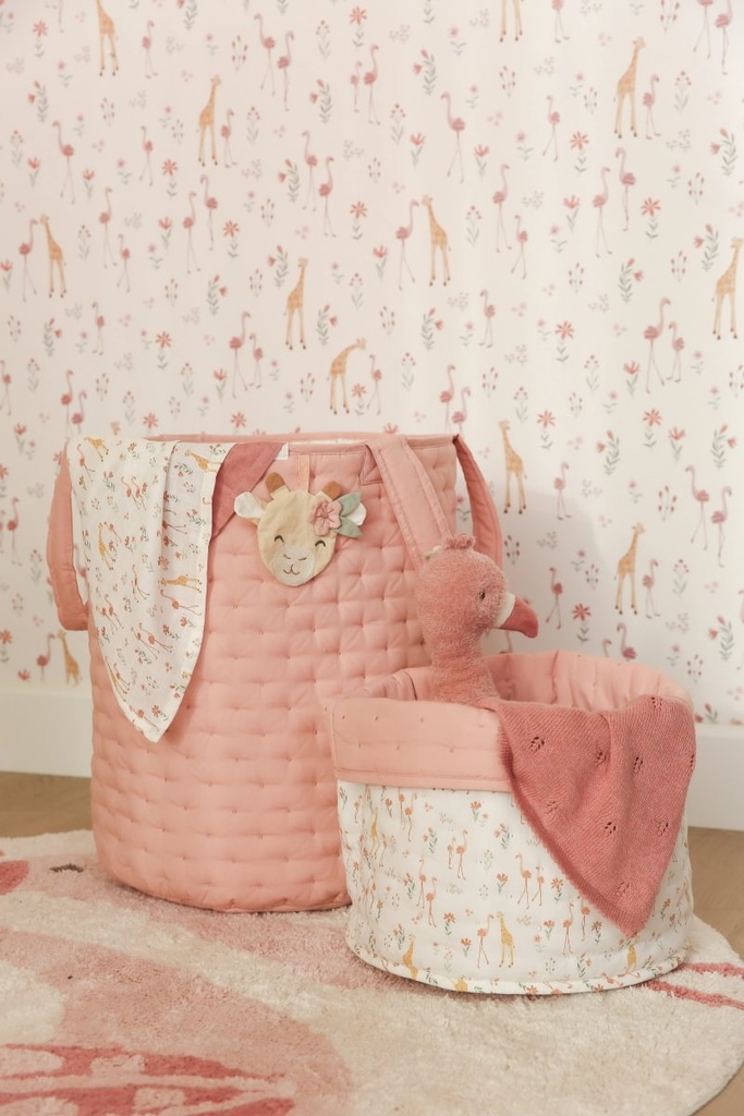 Little Dutch | Verzorgingsmand Safari Friends Blooming Safari Medium Roze 