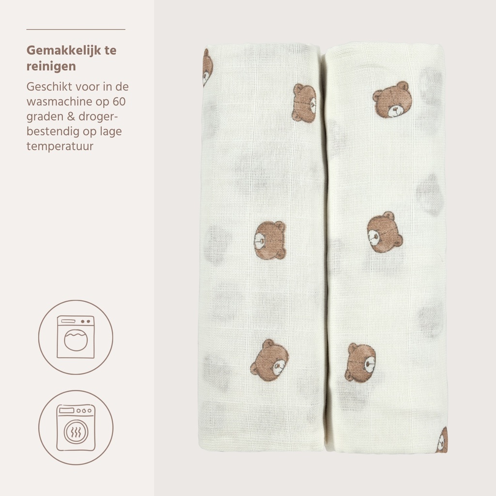 Meyco | Tetra Doek Bear 120x120cm 2-Pack
