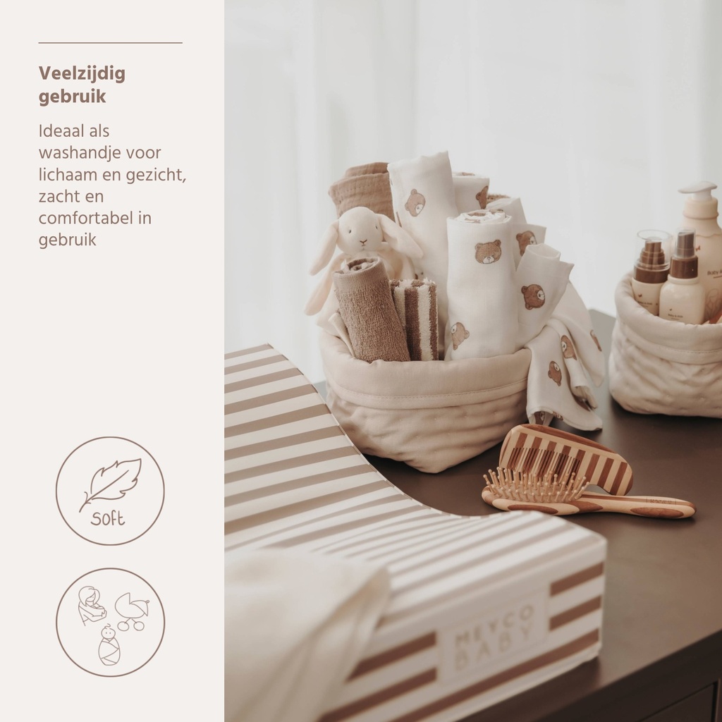 Meyco | Washandje Bear 20x17cm 3-pack