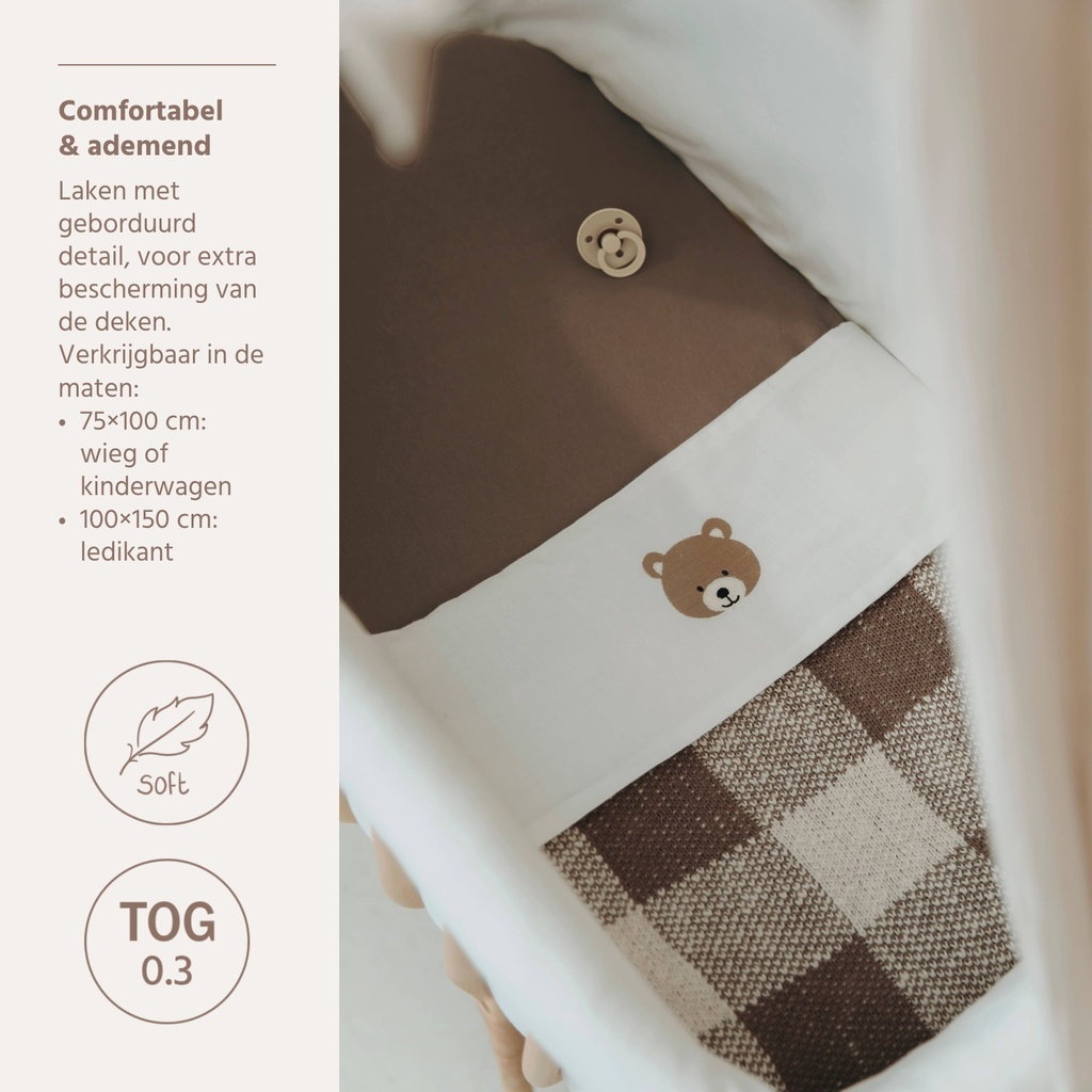 Meyco | Laken Bear Geborduurd 75x100cm