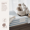 Meyco | Waskussen Fat Stripe Jeans Blue Blauw 50x70cm