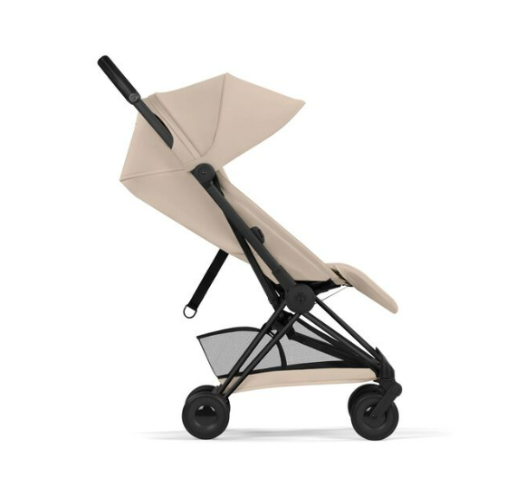 Cybex | Buggy Coya Comfort Set Frame Matt Black/Plooibare Draagmand/Zitbekleding Cozy Beige