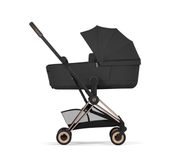 Cybex | Buggy Coya Comfort Set Frame Rosegold/Plooibare Draagmand/Zitbekleding Sepia Black