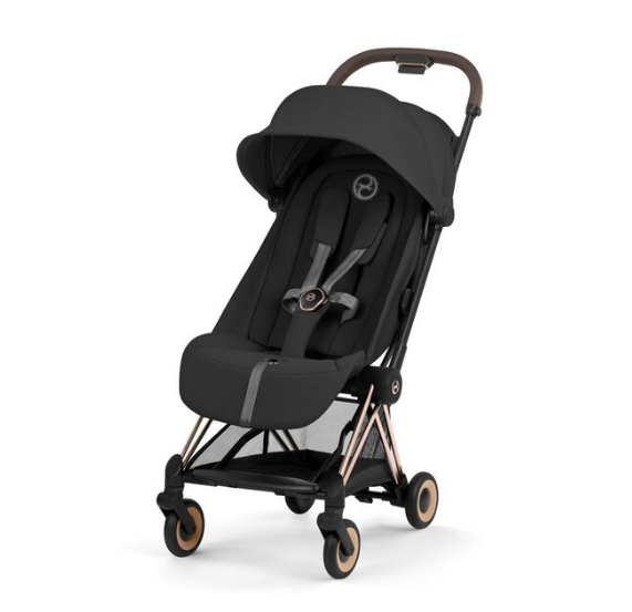 Cybex | Buggy Coya Comfort Set Frame Rosegold/Plooibare Draagmand/Zitbekleding Sepia Black