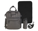 VERZORGINGSTAS, grey, rugzak met luiermat, +isoth. flessenhouder, +schouderriem, vr Crios 4.0/Juno, 2023