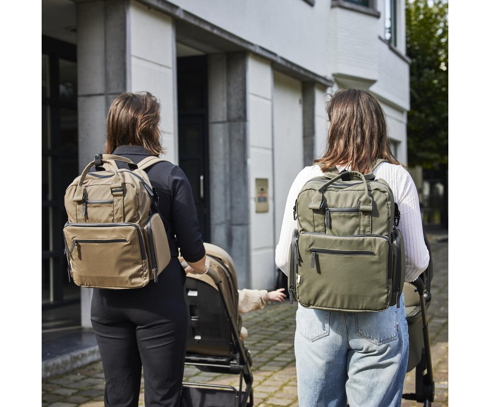 VERZORGINGSTAS, grey, rugzak met luiermat, +isoth. flessenhouder, +schouderriem, vr Crios 4.0/Juno, 2023