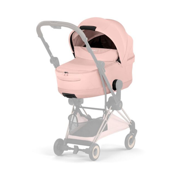Cybex | Draagmand Mios/Coya Style Foldable Carry Cot Peach Pink/Light Pink New