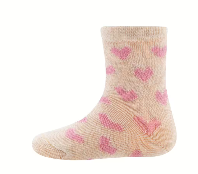 Ewers | Kousen Hartjes/Eenhoorn Ecru/Roze 2-pack