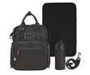 VERZORGINGSTAS, black, rugzak met luiermat, +isoth. flessenhouder, +schouderriem, vr Crios 4.0/Juno, 2023