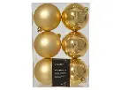 Kaemingk | Kerstbal Polystyreen Mix Licht Goud Ø8cm 6-pack