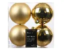 Kaemingk | Kerstbal Polystyreen Mix Licht Goud Ø10cm 4-pack