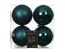Kaemingk | Kerstbal Polystyreen Mix Emerald Ø10cm 4-pack