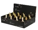 Kaemingk | Hangfiguur Glas Ornament Glitter Assortiment Goud/Ecru Ø5,8x13,2cm