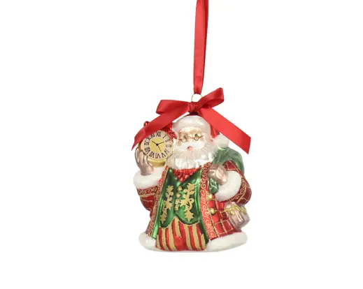 Kaemingk | Hangfiguur Glas Ornament 10,2x8x13cm Verpakt in Doos 18,3x12,9x8,5cm