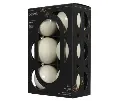 Kaemingk | Kerstbal Glas Mix Wolwit Ø8cm 6-pack