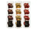 Kaemingk | Hangfiguur Glas Ui Snowflake Assortiment Goud/Rood 4-pack