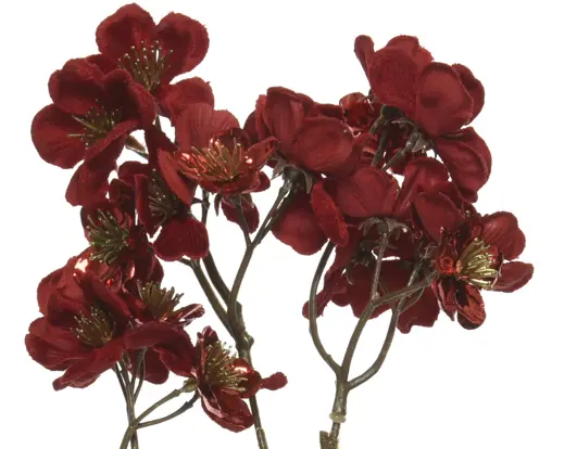 Kaemingk | Sierbloem Poinsetta Fluweel Rood 26x10x78cm