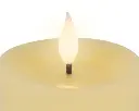 Kaemingk | Kaars Led Wax op Afstandsbediening Ecru Ø7,5x9,5/13,5/20 cm 3-pack