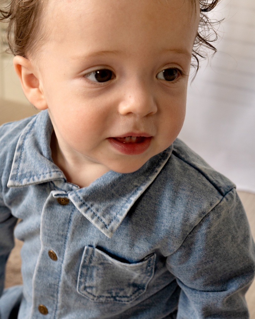 Bess | Kruippak Boys August Longsleeve Denim Blue