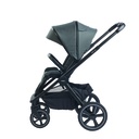 WANDELWAGEN, Crios 4.0, grey, grijs, frame zwart/alu, incl regenscherm, duwbeugel imitatieleder zwart, 2023