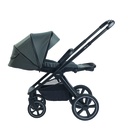 WANDELWAGEN, Crios 4.0, grey, grijs, frame zwart/alu, incl regenscherm, duwbeugel imitatieleder zwart, 2023