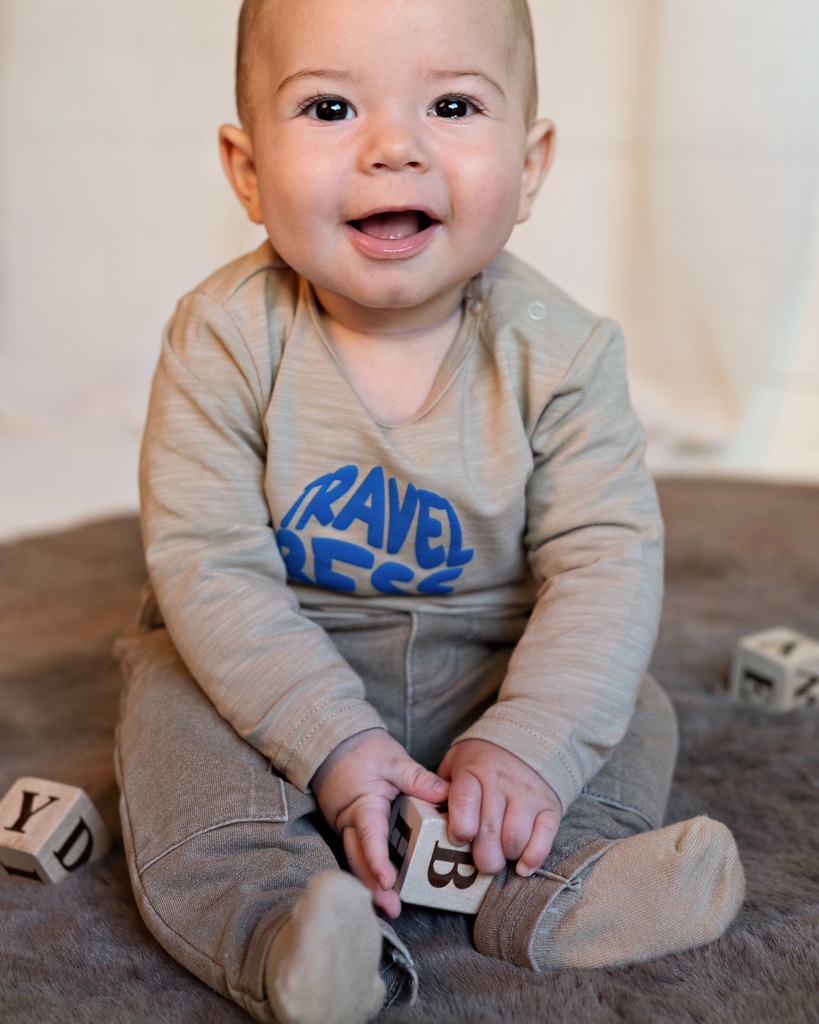 Bess | T-shirt Boys Alain Longsleeve Dessert Sand