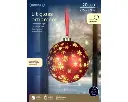 Kaemingk | Kerstbal Led Lamp Kerstrood/Warm Wit Ø19cm