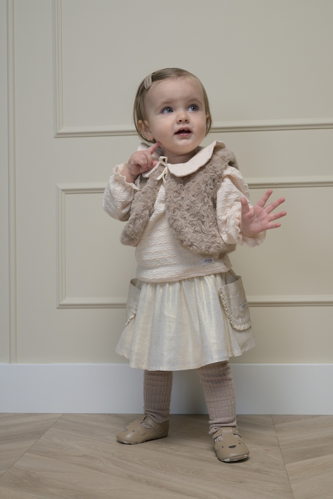 Le Chic | Gilet Girls Elosy Dune Bruin