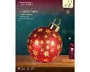 Kaemingk | Lamp Led Draaiend Kerstrood/Warm Wit Ø18x23cm 