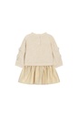 Le Chic | Jurk Girls Saby Beige Melee Ecru