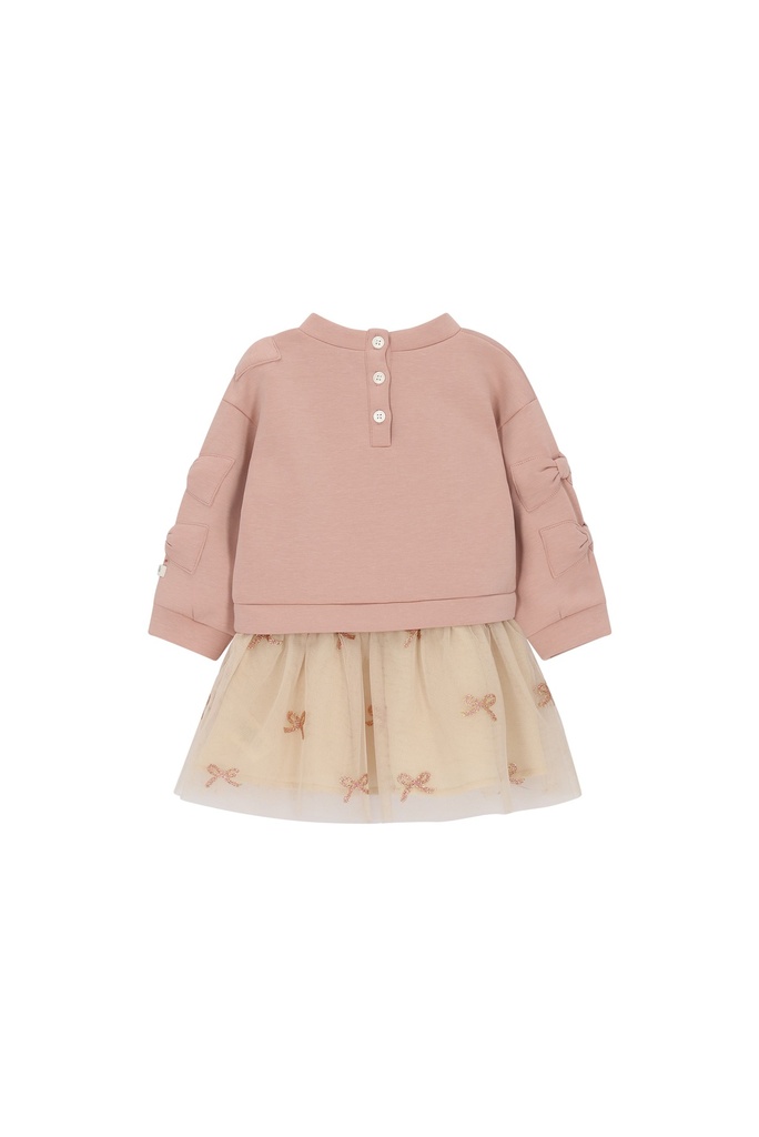 Le Chic | Jurk Girls Saby Victorian Pink Roze