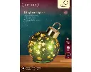 Kaemingk | Lamp Led Draaiend Glas Groen/Warm Wit Ø14x18cm