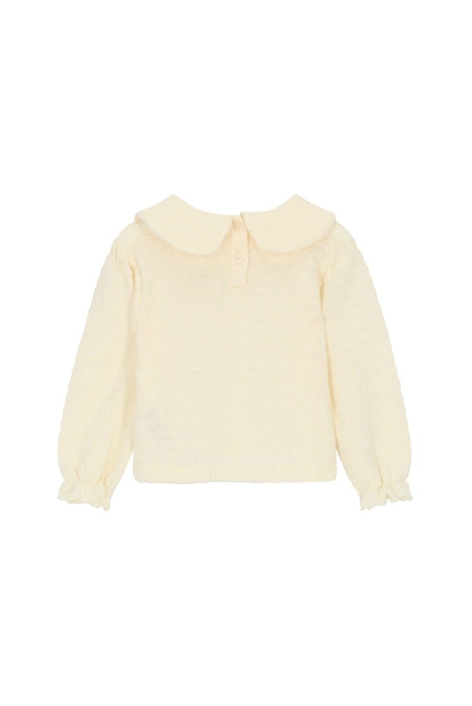 Le Chic | T-shirt Girls Noury Longsleeve Antique White Ecru