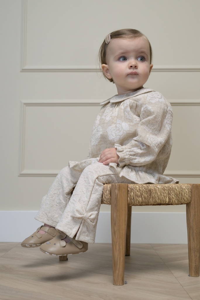 Le Chic | Tuniek Girls Emy Dune Blossoms Zand