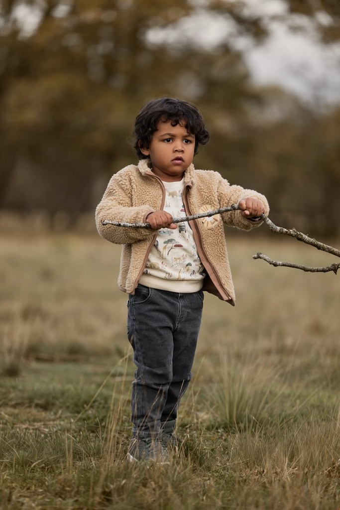 Little Dutch | Broek Boys Safari Friends Denim Grey