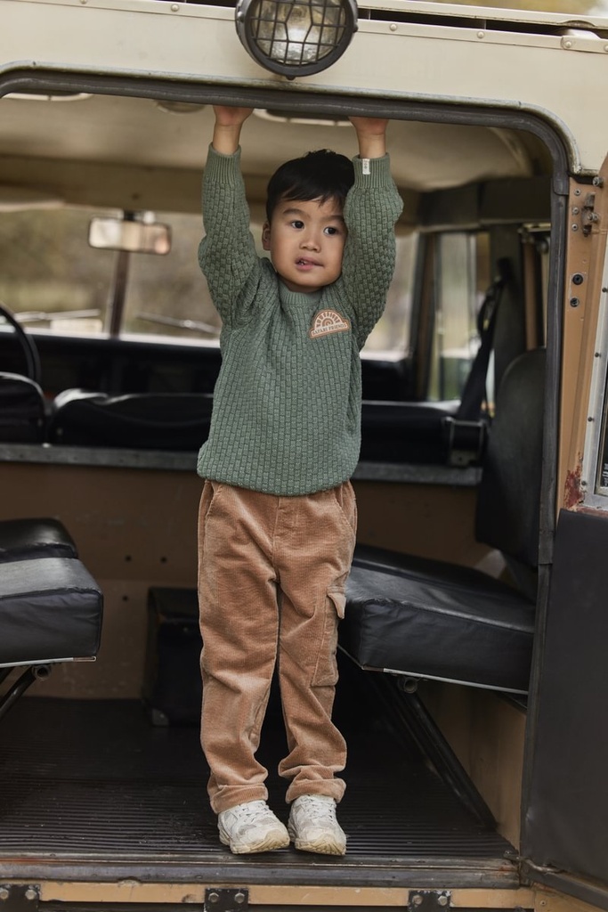 Little Dutch | Broek Boys Safari Friends Mudstone