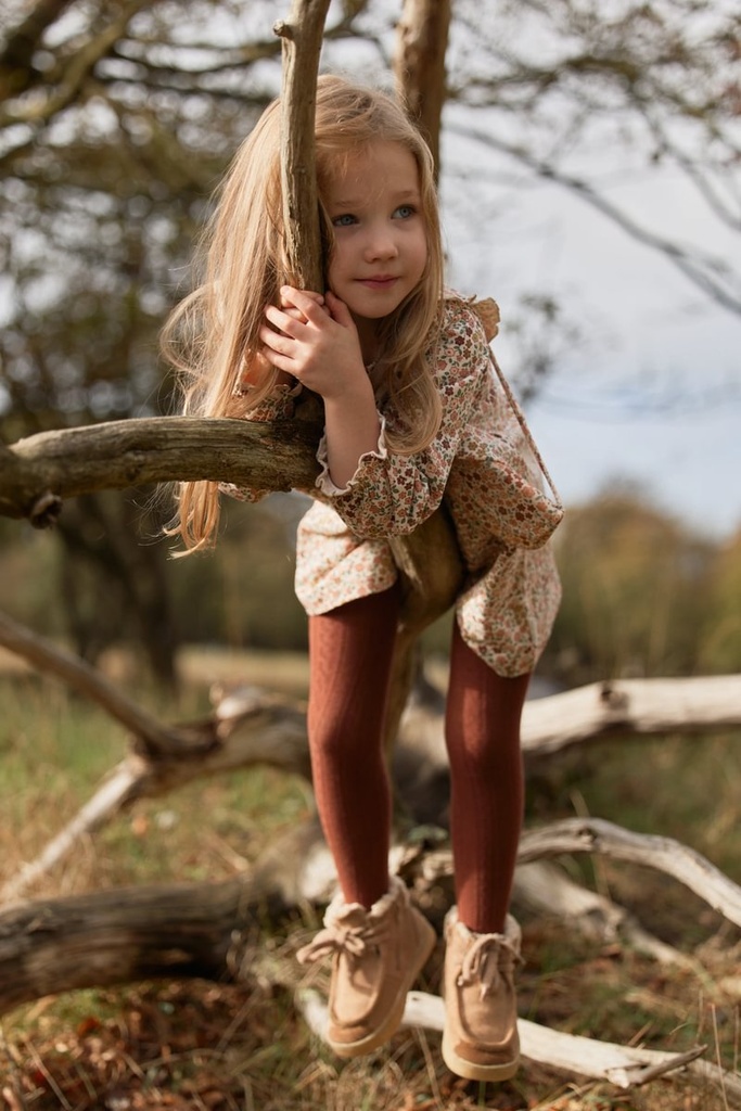 Little Dutch | Broekkous Girls Safari Friends Roze 2-pack