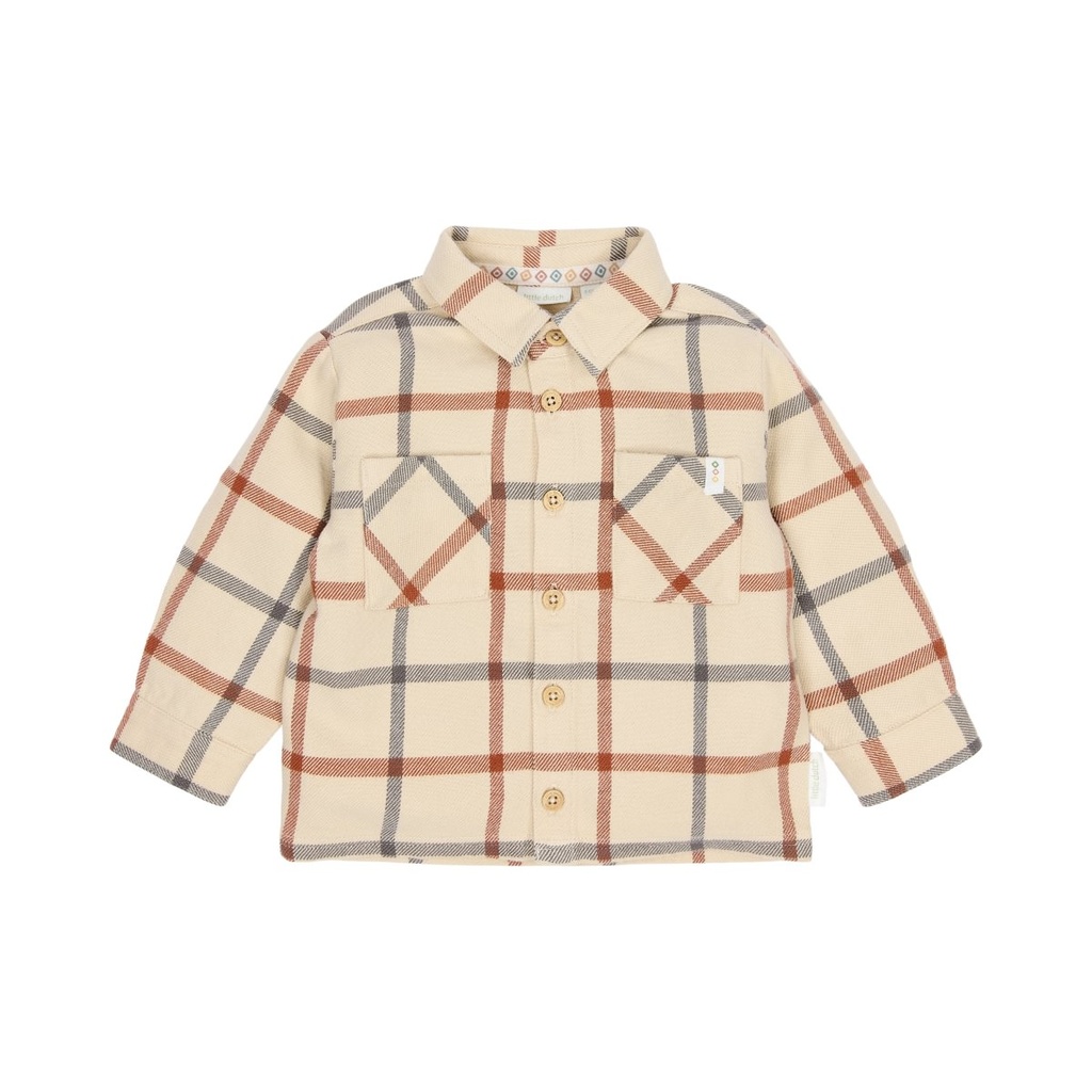 Little Dutch | Hemd Boys Safari Friends Vanilla