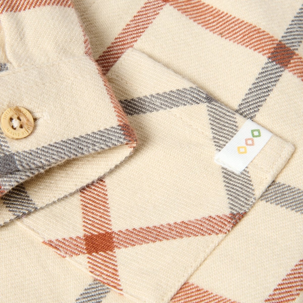 Little Dutch | Hemd Boys Safari Friends Vanilla