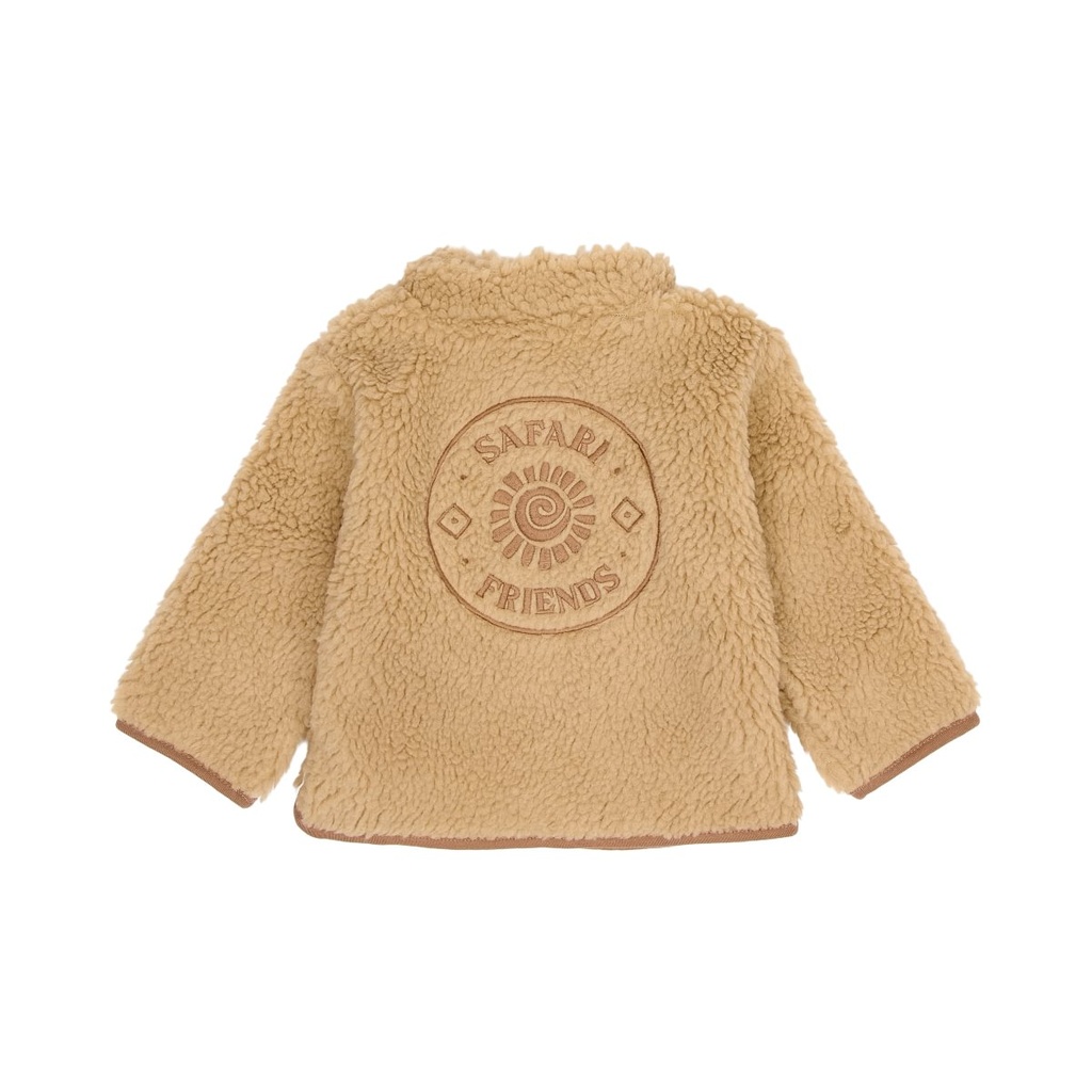Little Dutch | Jas Boys Safari Friends Warm Taupe