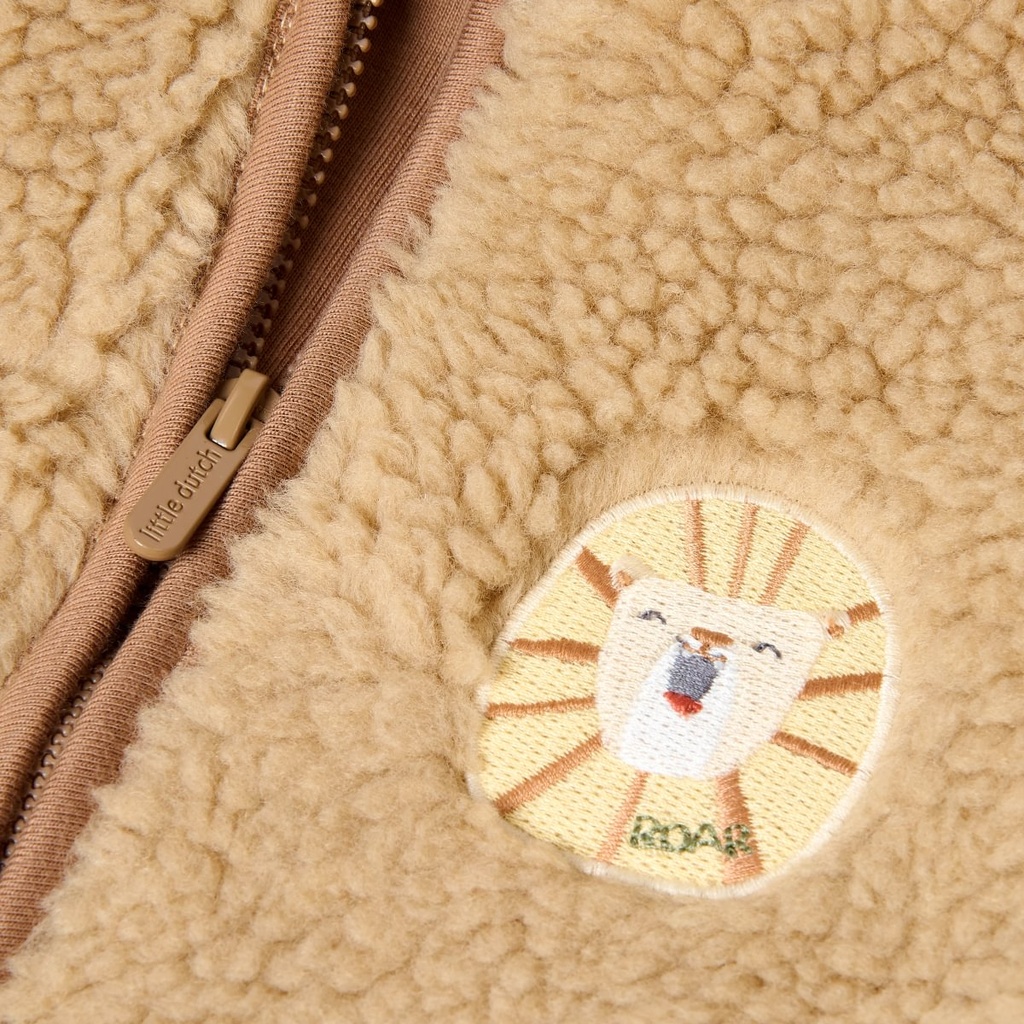 Little Dutch | Jas Boys Safari Friends Warm Taupe