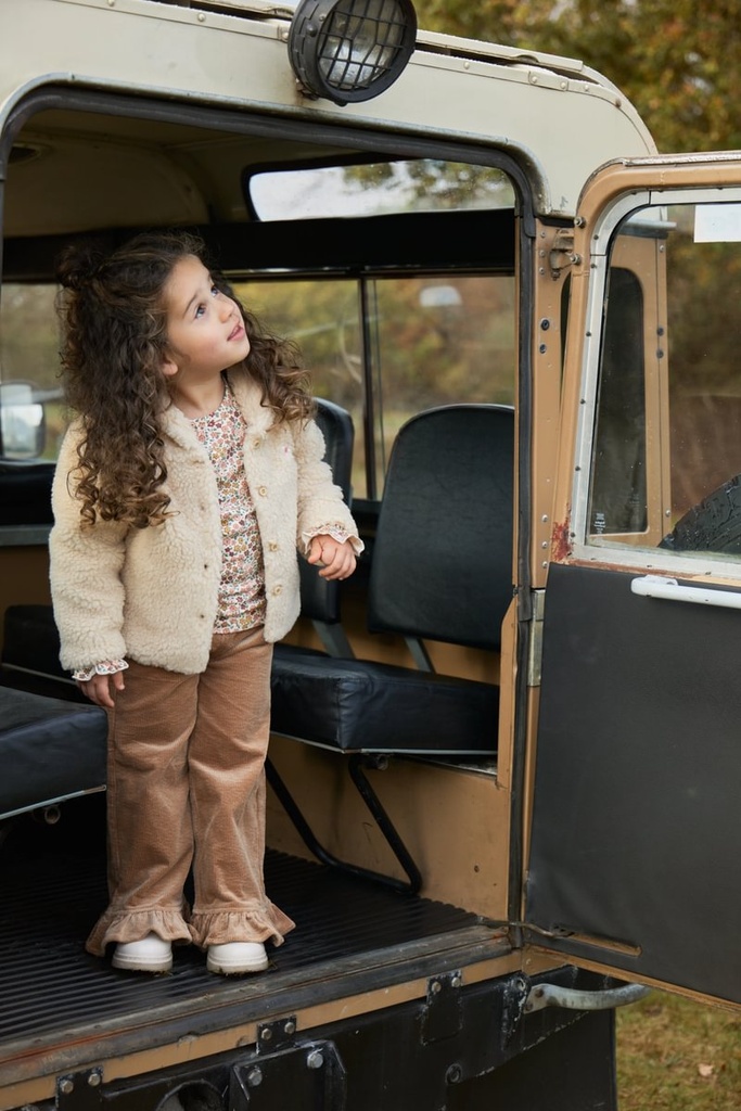 Little Dutch | Jas Girls Safari Friends Vanilla