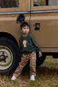 Little Dutch | Sweater Boys Safari Friends Deep Olive