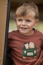 Little Dutch | Sweater Boys Safari Friends Desert Red